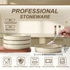 Herogo Large Wide Shallow Pasta Bowls Dishes Set of 4,
