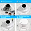 XINLIYA RV Plumbing Vent Cap, 2PCS Camper Roof Sewer Vent
