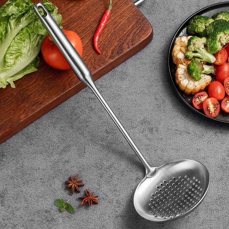Stainless Steel Skimmer Slotted Spoon Skimmer for Cooking Strainer Spoon