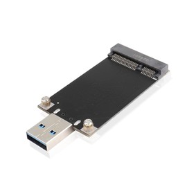 GINTOOYUN MSATA to USB 3.0 Mobile Hard Drive Enclosure 50x30mm MSATA SSD to USB 3.0 Interface Conversion Adapter for Laptops, Desktop Computers, MSATA Solid State Drives etc