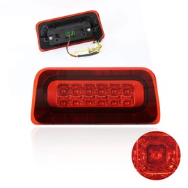 PM PERFORMOTOR Compatible with Chevy S10/GMC Sonoma 94-03 2-Rows LED Third 3RD Tail Brake Light Rear Stop Lamp Red