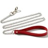 Long Dog Leash 47 inches Metal Chain Pet Leash with