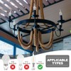 PATIKIL 3.94 Tall Candle Covers Sleeves, 9 Pcs Metal E14