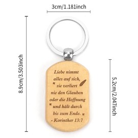 KEAHND Christian Gifts, Confirmation Gifts Girls, Confirmation Gifts Boys, Christian Gifts for Women, Christian Gift Ideas, Courage Gift Woman, Christian Inspirational Keychain, Shengjing-1