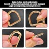 MAXQUU 10 Pieces Of D-Shaped Spring Buckle, Multi-Purpose Metal Buckle,