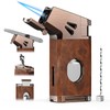 All-in-one Torch Lighter with Straight Tool, Built in Punch, Holder,