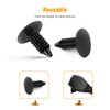 GOOACC Nylon Bumper Fastener Rivet Clips Fender& Bumper Shield Retainer