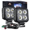 Nilight 2 PCS 3 Inch LED Pods Square 1500LM Built-in