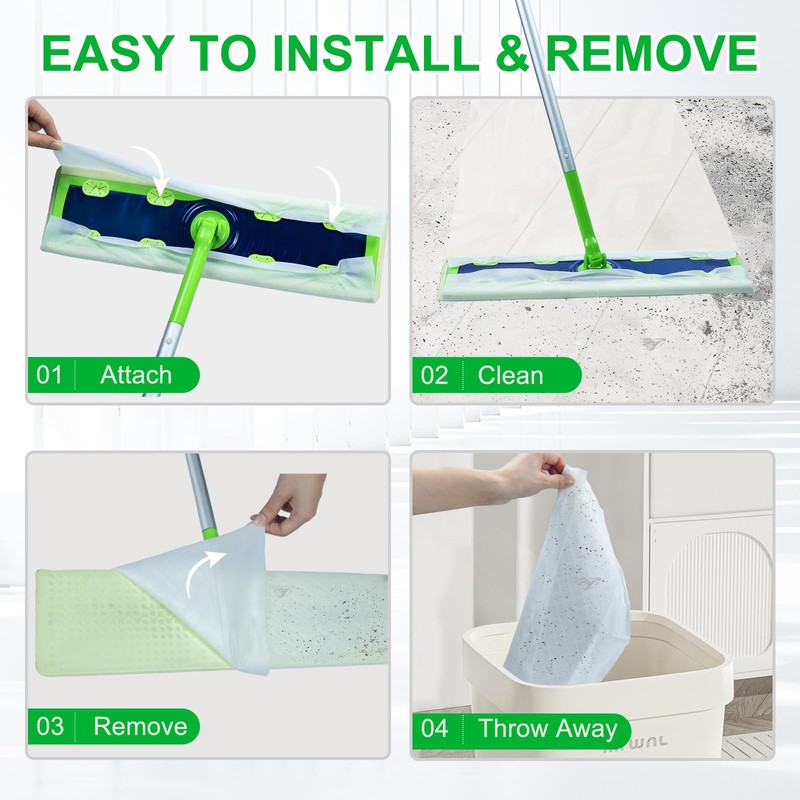 20 Count XL Wet Pads Refills for Swiffer Sweeper XL