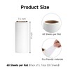 5 Pack 4 Inch Lint Roller Refills, 60 Sheets Per