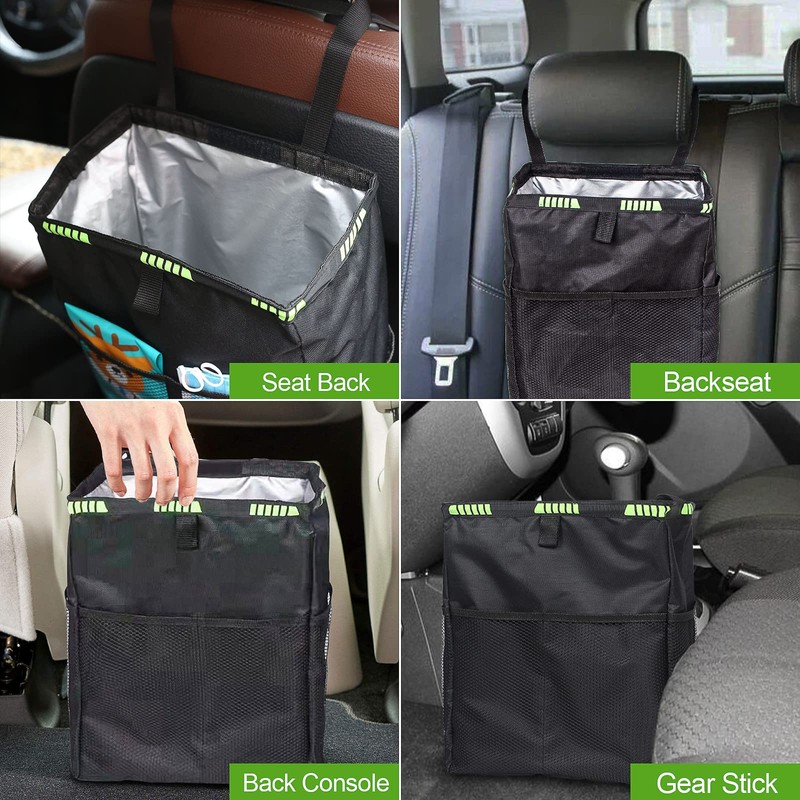 NetCan Car Trash Can, Car Trash Bag Hanging, 3.5 Gallons