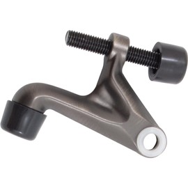 Stone Harbor Hardware Heavy-Duty Hinge Pin Door Stop with Colored Tips, Antique Nickel