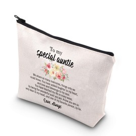 BDPWSS Auntie Makeup Bag BAE Best Auntie Ever Gift to My Special Aunt Cosmetic Bag for Aunt Auntie Birthday Gift from Niece (My Special Auntie CA)