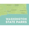 Best Maps Ever Washington State Parks Checklist Map 18x24 Poster