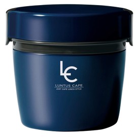 LANTUS HLB-CD500 A3200 Café Bowl Insulated Lunch Jar, 16.9 fl oz (500 ml), Navy