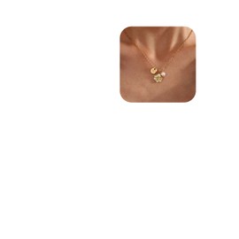 Flower Girl Proposal Gifts for Girls,Flower Girl Gift From Bride,Will You Be My Flower Girl,Initial Necklace Flower Girl Bridesmaid Proposal Jewelry Gifts for Wedding Bride Party Bridal Shower (A1)