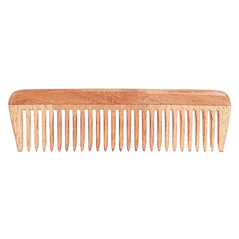SVATV Handmade NEEM WOOD Detangling Comb for Thick, Curly and