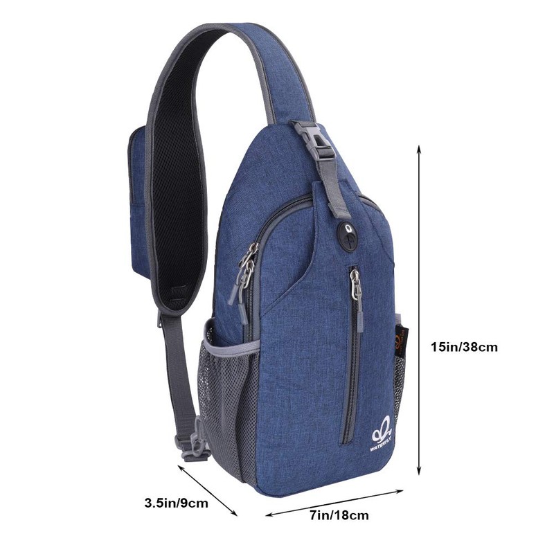 WATERFLY Sling Backpack Sling Bag Shoulder Backpack Shoulder Bag Adjustable