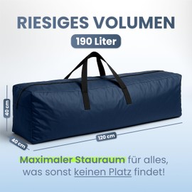 AMARI ® Christmas Tree Storage Bag - XXL Bag for Artificial Christmas Tree up to 220 cm - Robust Christmas Tree Cover with Zip & Carry Handles