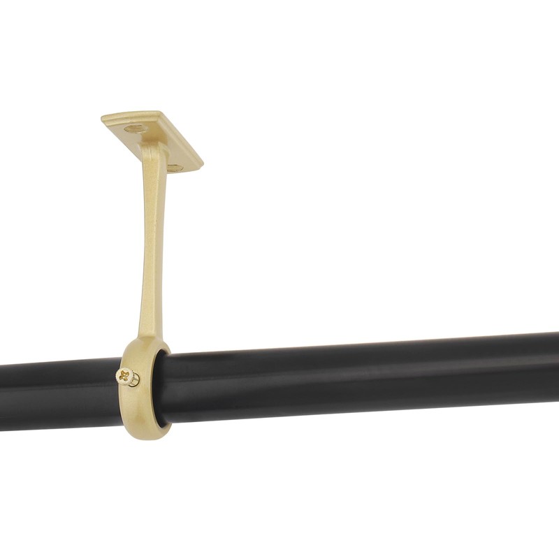 HOJLKLD Ceiling-Mount Curtain Rod Brackets, Heavy Duty Ceiling and Wall