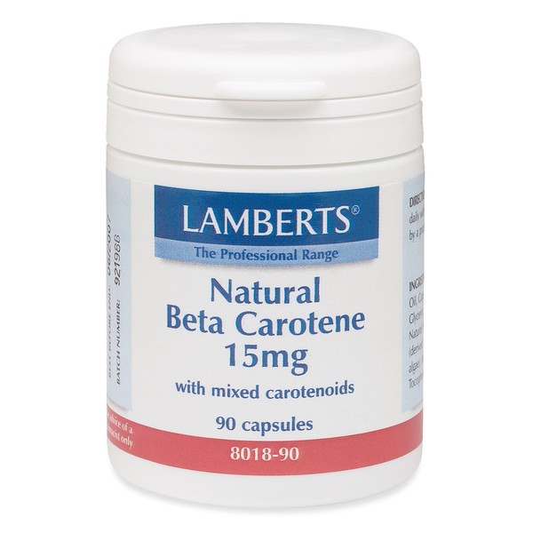 Lamberts Beta Carotene 15mg, 90 caps 8018-90