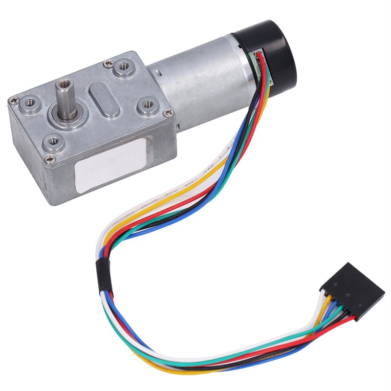 High Torsion Worm Gear Motor Full Metal Self Locking Encoder