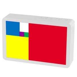 Fibonacci Clock Homeschool Mathematical Timepiece: Table Clock with Dynamic Color Blocks, STEM Desk Decor Bluetooth Sync, USB-C Charging, Learning Resources Gift for Math Lovers Teachers