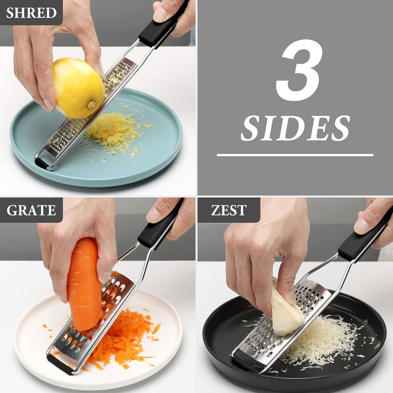 Cambom Lemon Zester Grater Three-piece Suit - Heavy Duty Kitchen