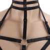 HJZLSSYS Women Harness Elastic Cupless Cage Bra Hollow Out Strappy