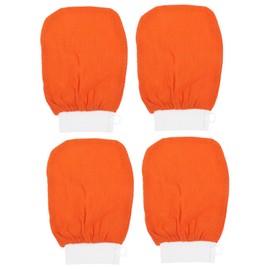 OHPHCALL 4pcs Bath Exfoliating Gloves Soft Body Scrubbing Mitts for Deep Cleaning Massage Exfoliation and Comfortable for Daily Use for Men and Women