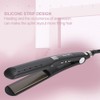 Electric Hair Straighter Silicone Strip Straightening Curling Hair Styling Flat
