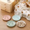 Melamine Cat Slow Feeder Bowl Set - Floral Maze Food