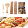 9PCS/Set Sushi Making Kit,Bamboo Sushi Mat,DIY Bamboo Sushi Maker Set