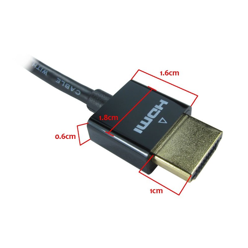 kenable Slim HDMI High Speed 3D TV Low Profile Cable