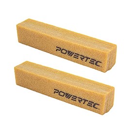 POWERTEC 71002-P2 - Barra de limpieza abrasiva para lijar cinturones y discos de 8-1/2 pulgadas, 2 unidades | Borrador de goma natural - Herramientas de carpintería para lijar la perfección