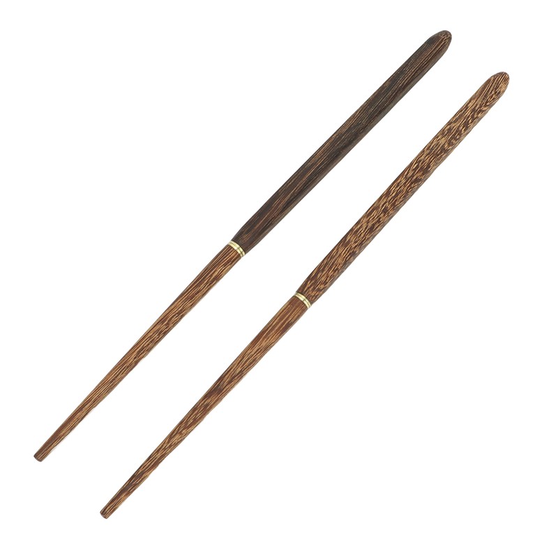 Foldable Wood Chopsticks Portable Detachable Wooden Flatware Chopsticks for Outdoor
