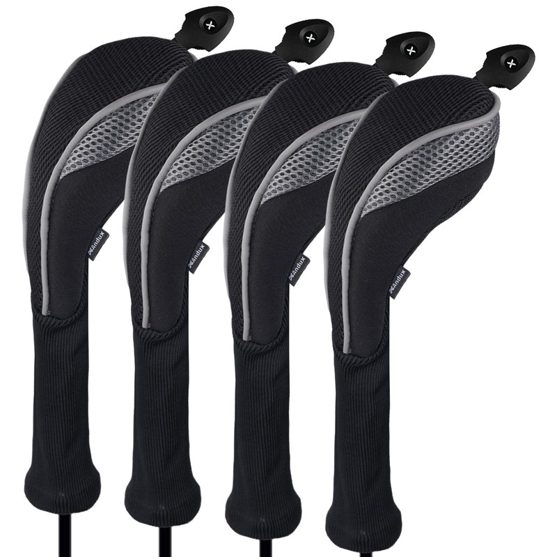 Andux 3 Pack Long Neck Golf Hybrid Club Head Covers