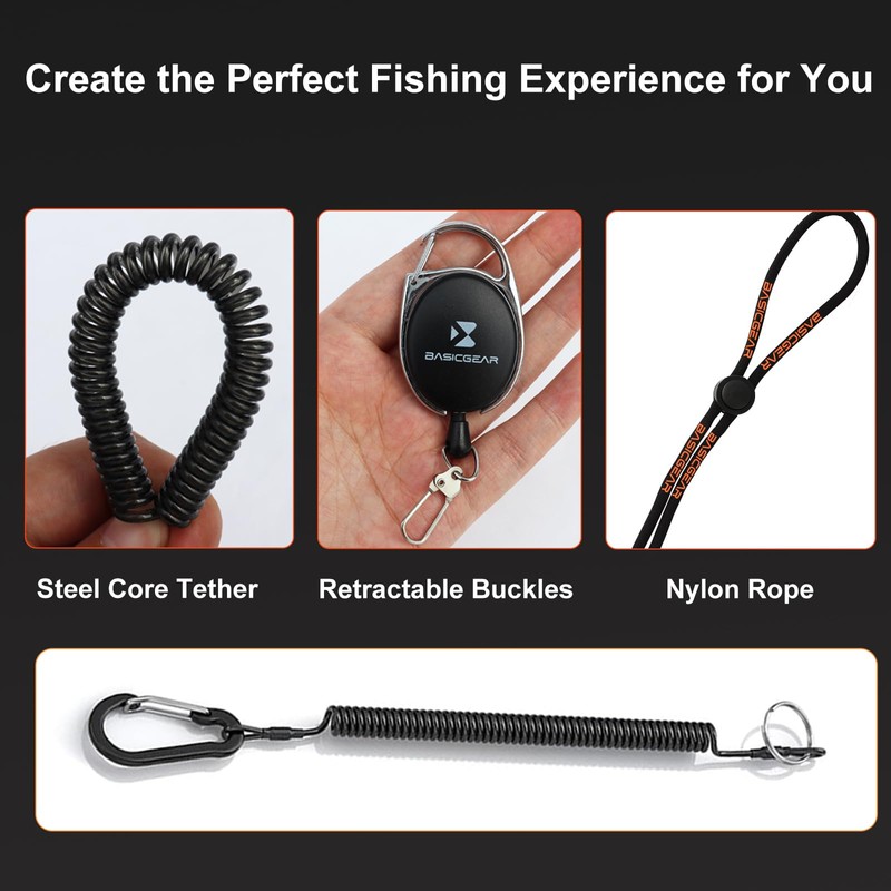 BasicGear Fishing Tool Set – 7” Pliers, 9.5” Fish Lip