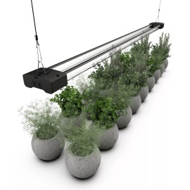 BoostGro LED Plant Grow Light Sunlike Full Spectrum Flower Hydroponics Dual Tube - 4 FT, 1-Pack