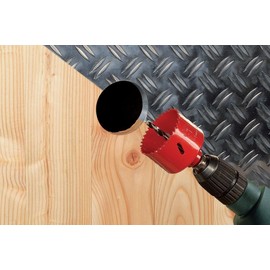 42mm Hole Saw with Quick Change Arbor, Hole Drilling Cutter HSS BI-Metal for Wood, Plywood, PVC, Drywall and Metal Sheet
