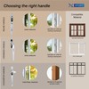 XFORT Key Locking Inline Window Handle Installation Kit in Polished
