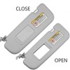 Dasbecan Gray Left Driver Side Sun Visor Compatible with Hyundai