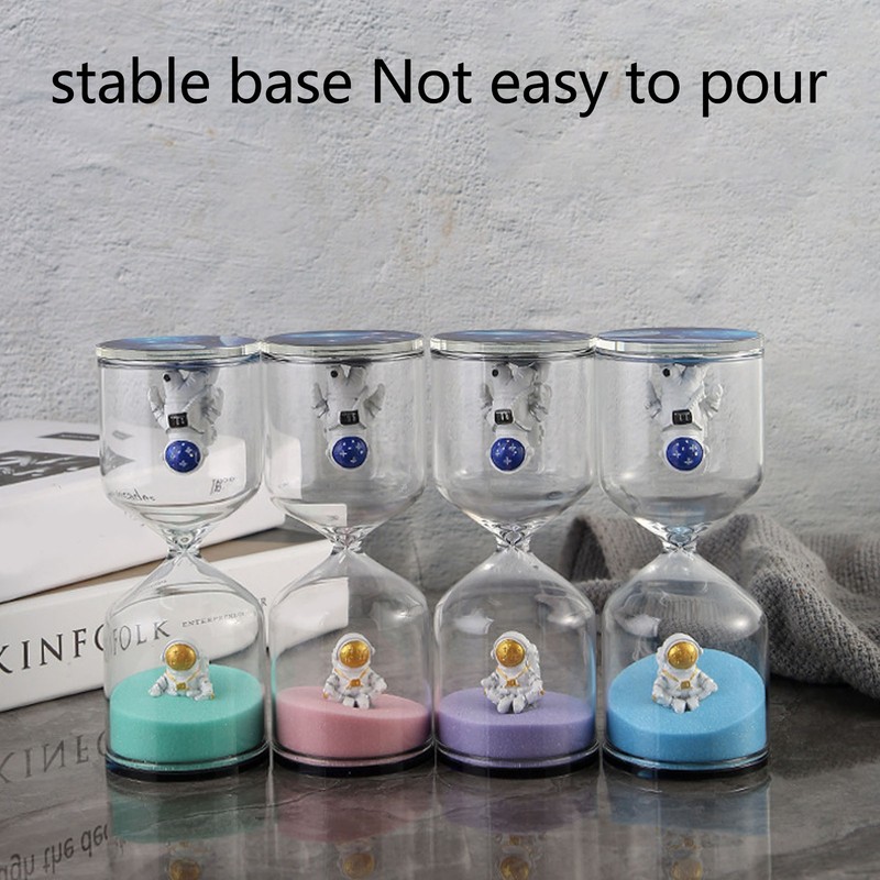 Decorative Sand Timer Clock Space Man Educational Hourglass for Office
