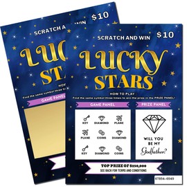 Zoschie Will You Be My Godfather Proposal Card, Lottery Scratch Off Card, Godfather Proposal Gifts, Will You Be My Godparents Proposal, Godparents Present Proposal Idea