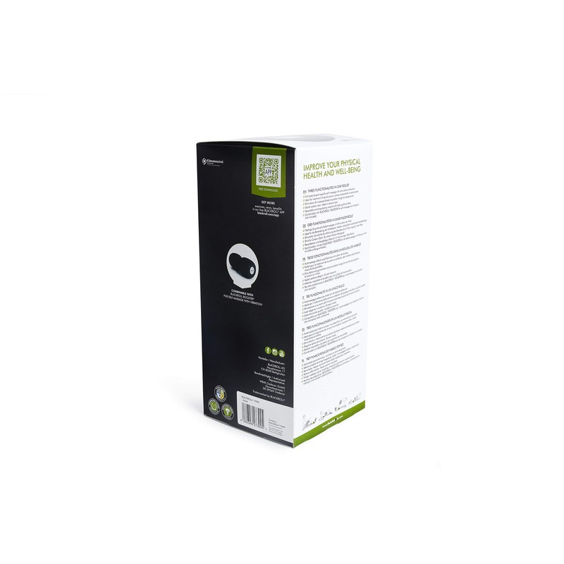 Black Roll Foam Roller TWIN Stretch Ball, Made in Germany,
