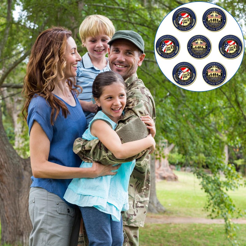 Landical Bulk 40 Pcs Military Challenge Coins Thank You for