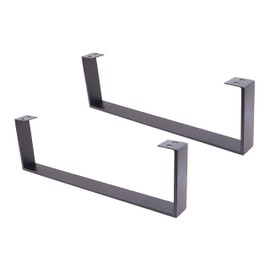 2 x 8"Coffee Table Legs,U Shaped Steel Table Legs,Cabinet Legs,Sofa Legs,Black