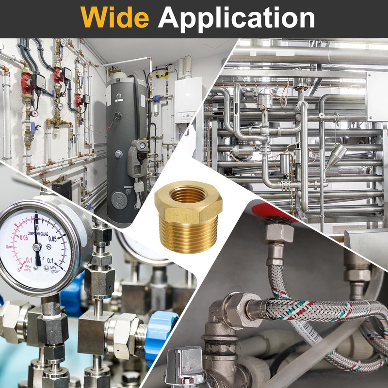 sourcing map 1Pcs 3/4 BSPT Male x 3/8 NPT Female