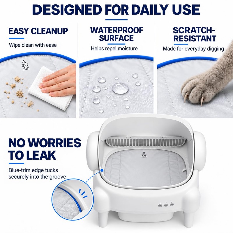 Waterproof Pad for PARUUNTYS Self-cleaning Cat Litter Boxes