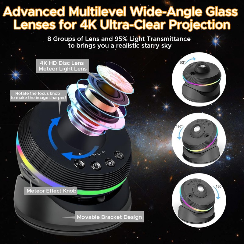 Galaxy Projector, 13 in 1 Star Light Projector Starry Sleep